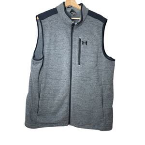 Under Armour Mens Vest Expanse Specialist Water-Resistant Gray Black Size XXL